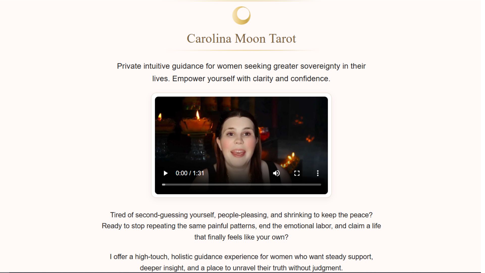 Carolina Moon Tarot | Private Intuitive Guidance